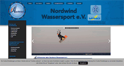 Desktop Screenshot of nordwind-wassersport.de