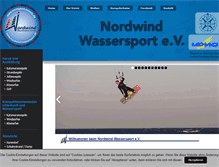 Tablet Screenshot of nordwind-wassersport.de